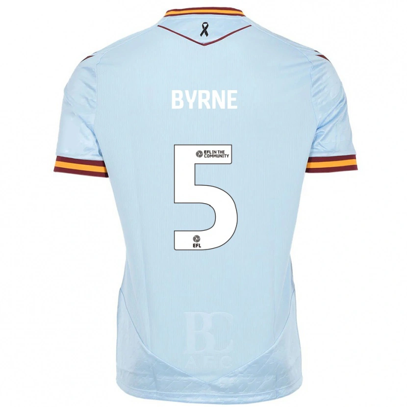 Danxen Kinderen Neill Byrne #5 Hemelsblauw Uitshirt Uittenue 2025/26 T-Shirt