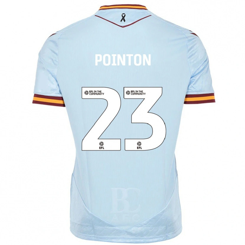 Danxen Kinderen Bobby Pointon #23 Hemelsblauw Uitshirt Uittenue 2025/26 T-Shirt