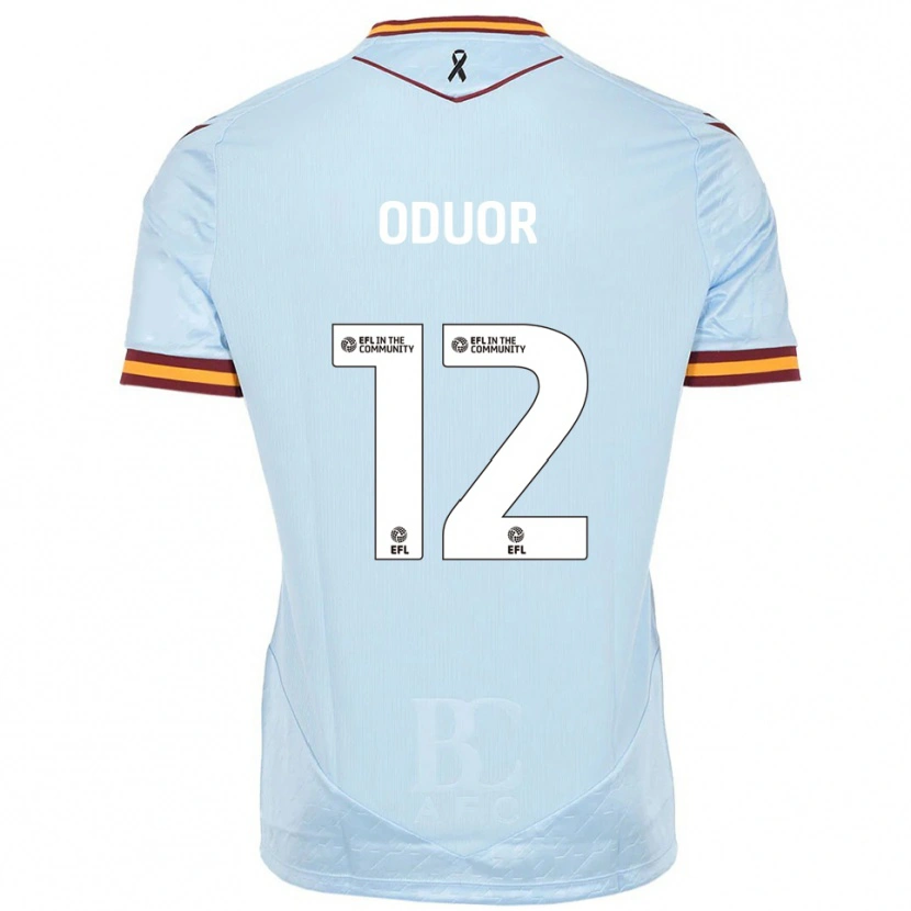 Danxen Kinderen Clarke Oduor #12 Hemelsblauw Uitshirt Uittenue 2025/26 T-Shirt