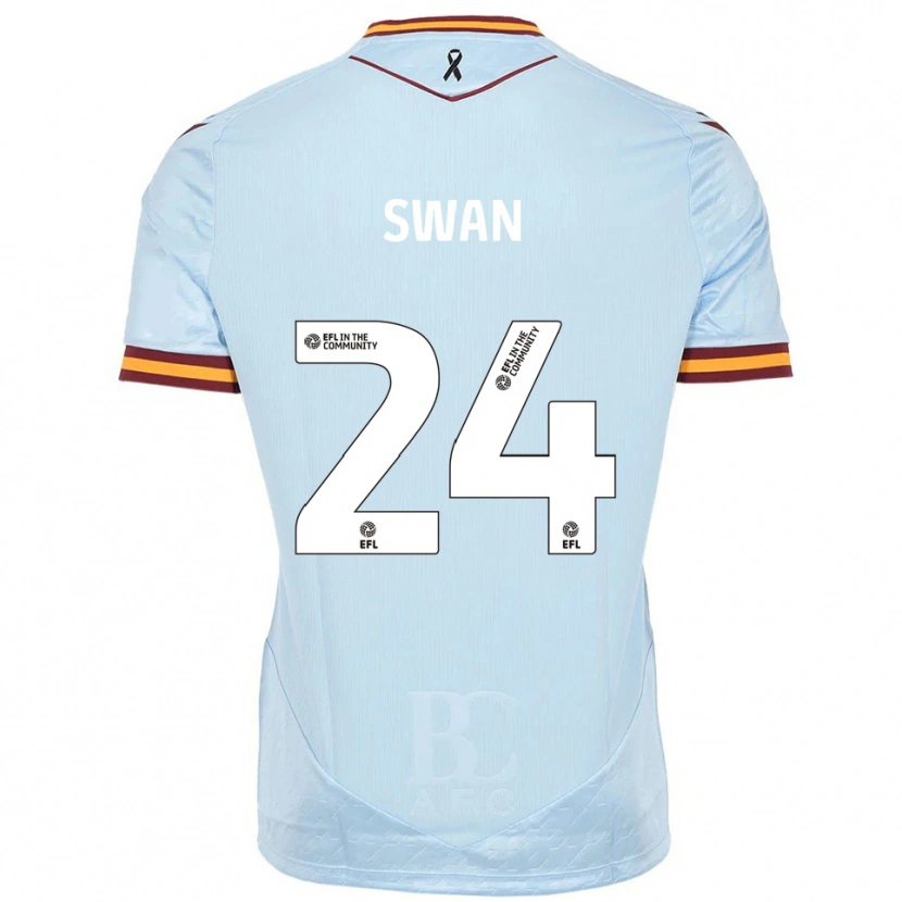 Danxen Kinderen Will Swan #24 Hemelsblauw Uitshirt Uittenue 2025/26 T-Shirt