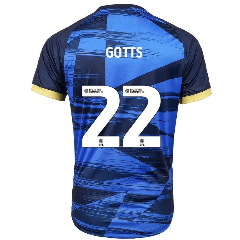 Danxen Kinderen Robbie Gotts #22 Blauw Marine Uitshirt Uittenue 2025/26 T-Shirt