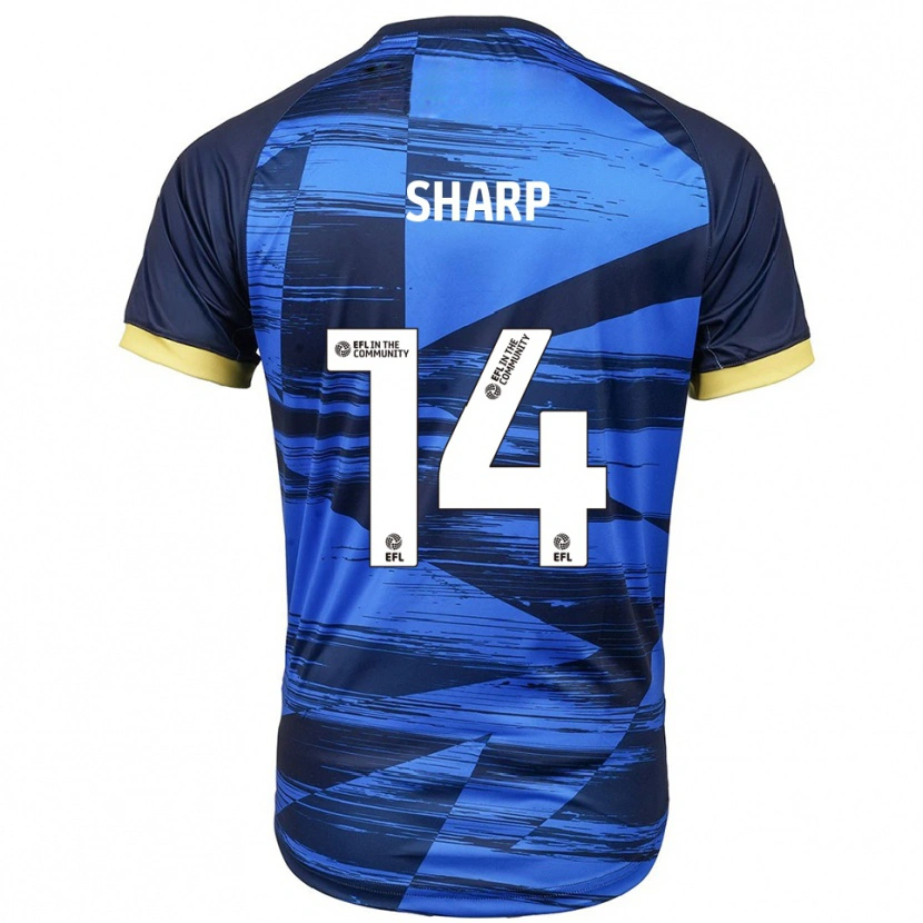 Danxen Kinderen Billy Sharp #14 Blauw Marine Uitshirt Uittenue 2025/26 T-Shirt
