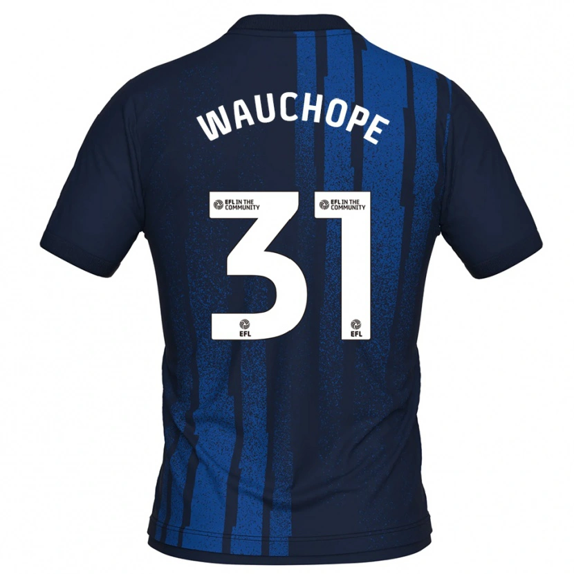 Danxen Kinderen Darien Wauchope #31 Marine Wit Uitshirt Uittenue 2025/26 T-Shirt