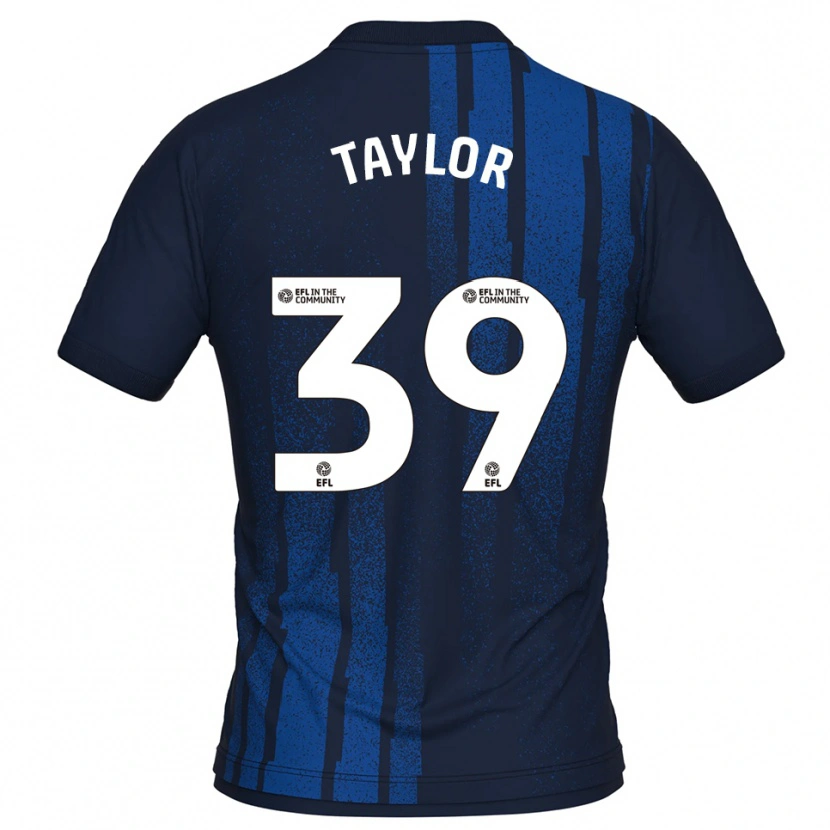 Danxen Kinderen Oliver Taylor #39 Marine Wit Uitshirt Uittenue 2025/26 T-Shirt