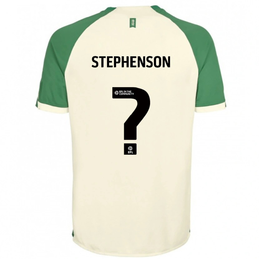 Danxen Kinderen Rebecca Stephenson #0 Gebroken Wit Groen Uitshirt Uittenue 2025/26 T-Shirt