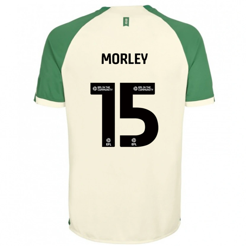 Danxen Kinderen Jess Morley #15 Gebroken Wit Groen Uitshirt Uittenue 2025/26 T-Shirt