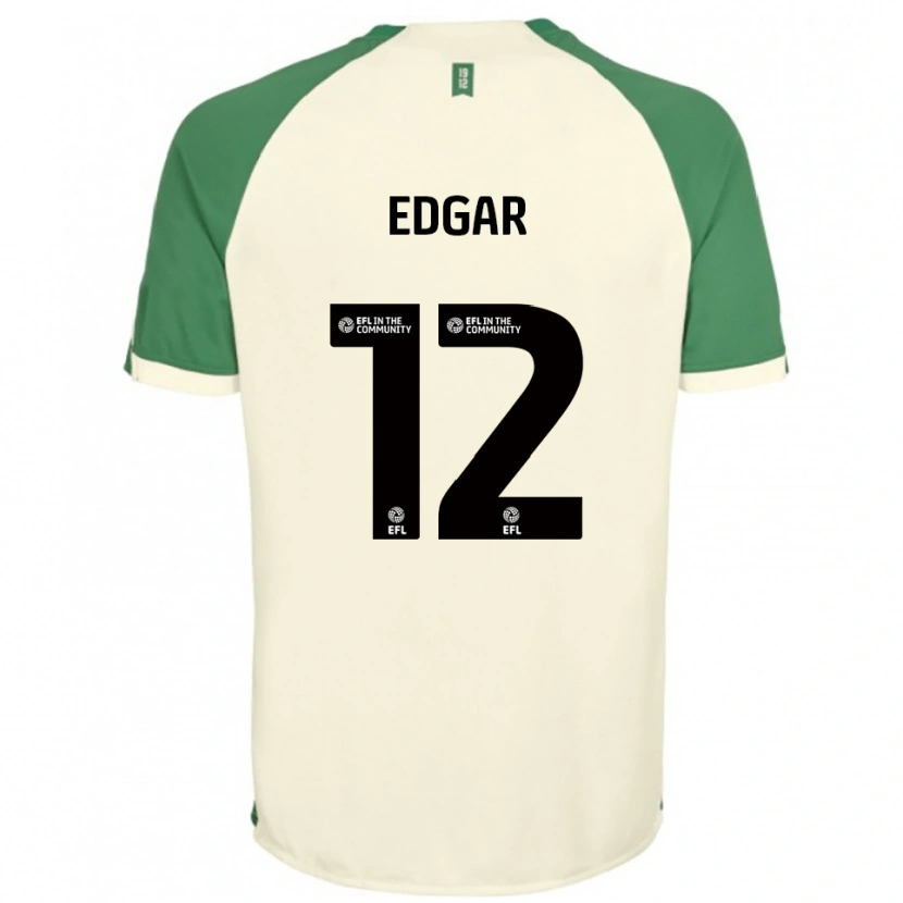 Danxen Kinderen Sammy Edgar #12 Gebroken Wit Groen Uitshirt Uittenue 2025/26 T-Shirt