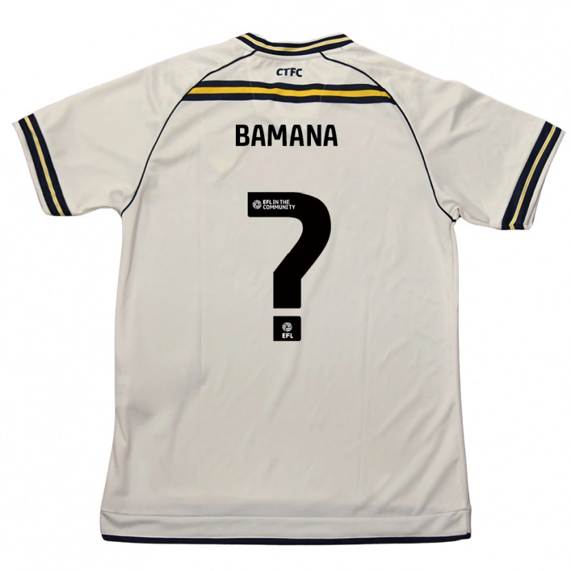 Danxen Kinderen Dan-Lewis Bamana #0 Wit Marine Uitshirt Uittenue 2025/26 T-Shirt