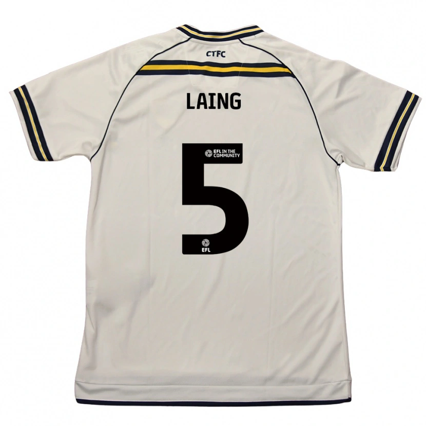 Danxen Kinderen Levi Laing #5 Wit Marine Uitshirt Uittenue 2025/26 T-Shirt