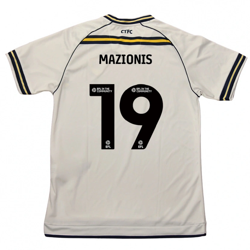 Danxen Kinderen Jokūbas Mažionis #19 Wit Marine Uitshirt Uittenue 2025/26 T-Shirt