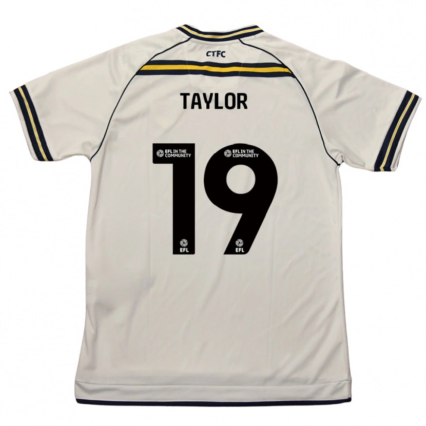 Danxen Kinderen Jessie Taylor #19 Wit Marine Uitshirt Uittenue 2025/26 T-Shirt