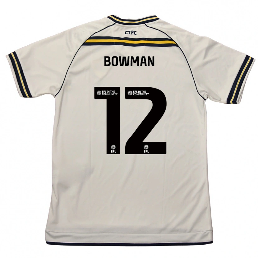Danxen Kinderen Ryan Bowman #12 Wit Marine Uitshirt Uittenue 2025/26 T-Shirt