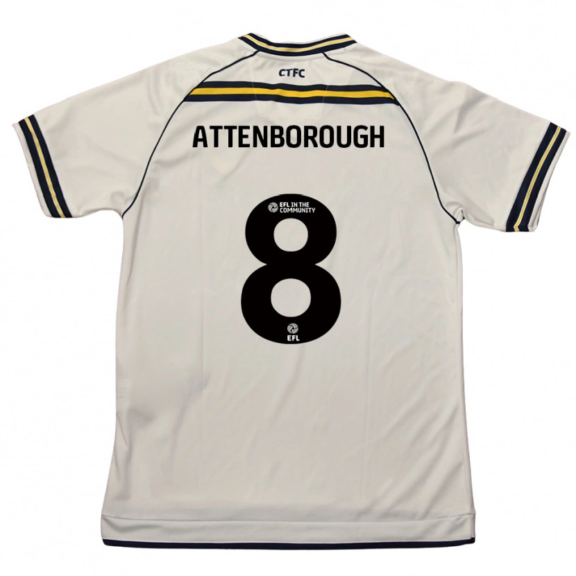Danxen Kinderen Megan Attenborough #8 Wit Marine Uitshirt Uittenue 2025/26 T-Shirt