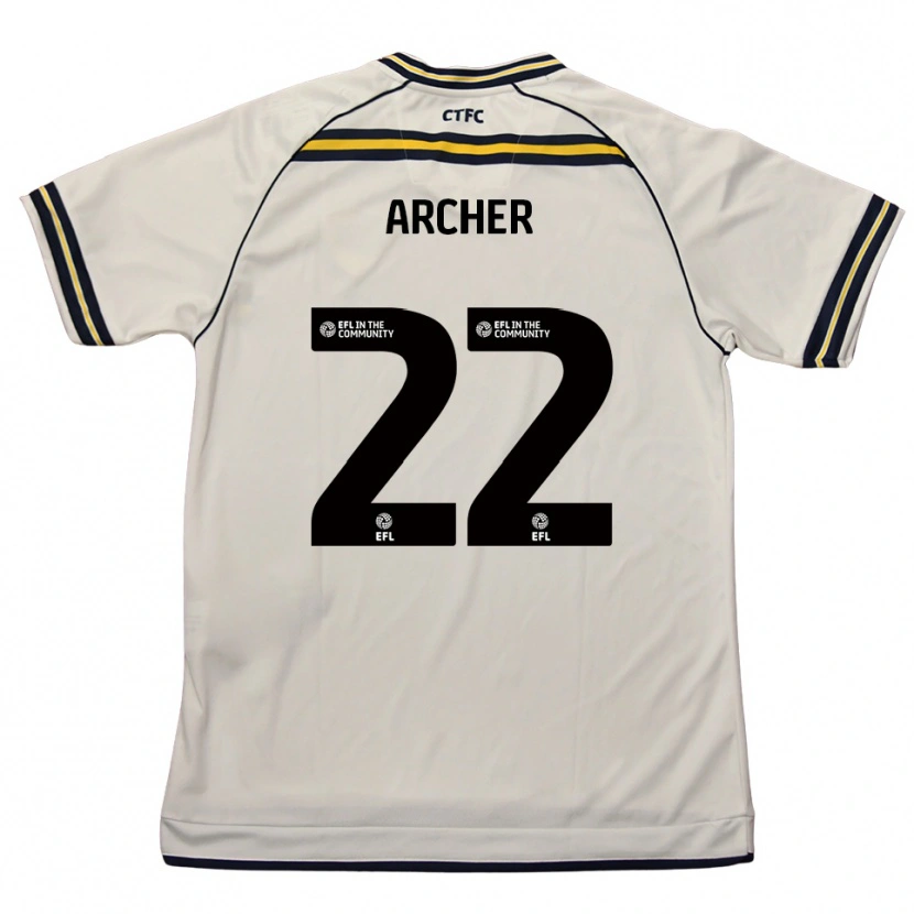 Danxen Kinderen Ethon Archer #22 Wit Marine Uitshirt Uittenue 2025/26 T-Shirt
