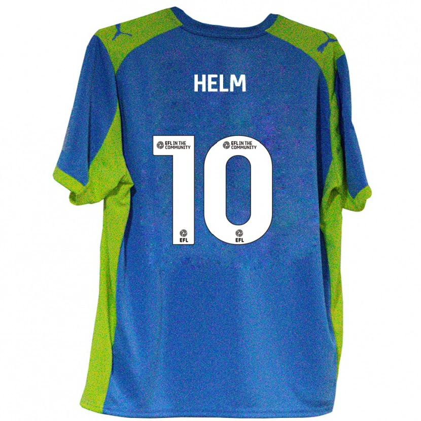 Danxen Kinderen Mark Helm #10 Hemelsblauw Geel Uitshirt Uittenue 2025/26 T-Shirt