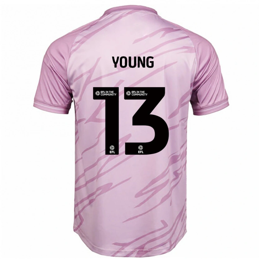 Danxen Kinderen Joe Young #13 Roze Zwart Uitshirt Uittenue 2025/26 T-Shirt