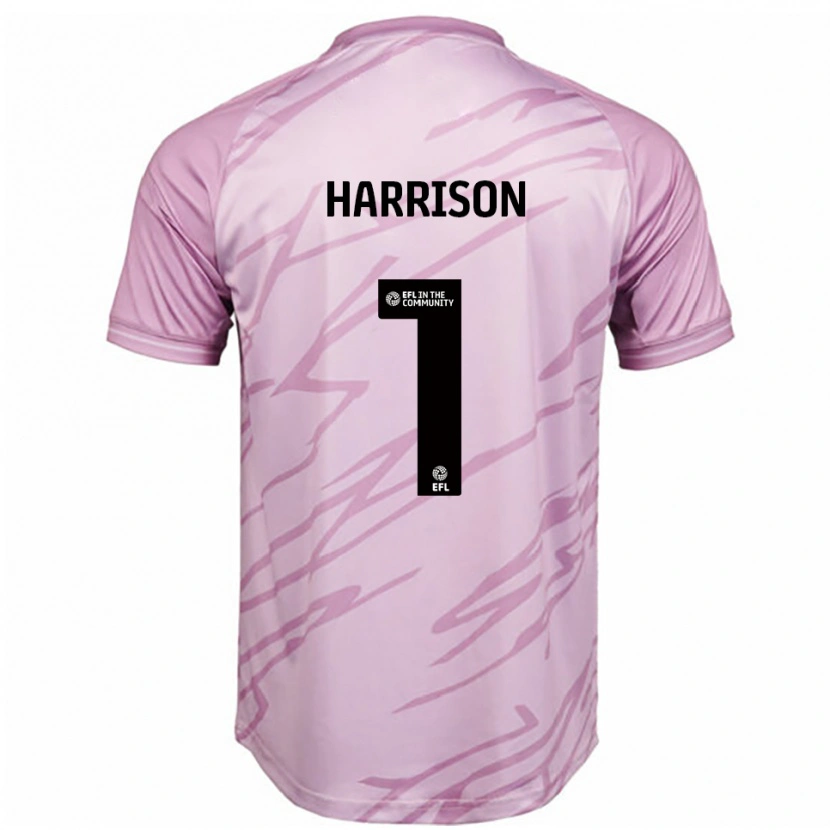 Danxen Kinderen Elyh Harrison #1 Roze Zwart Uitshirt Uittenue 2025/26 T-Shirt