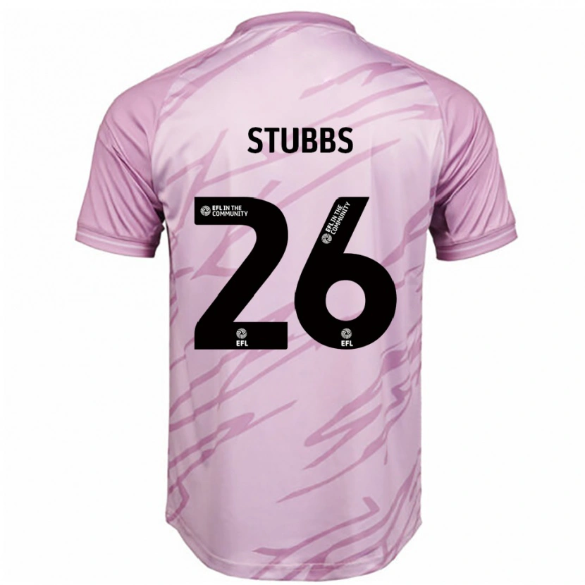 Danxen Kinderen Sam Stubbs #26 Roze Zwart Uitshirt Uittenue 2025/26 T-Shirt