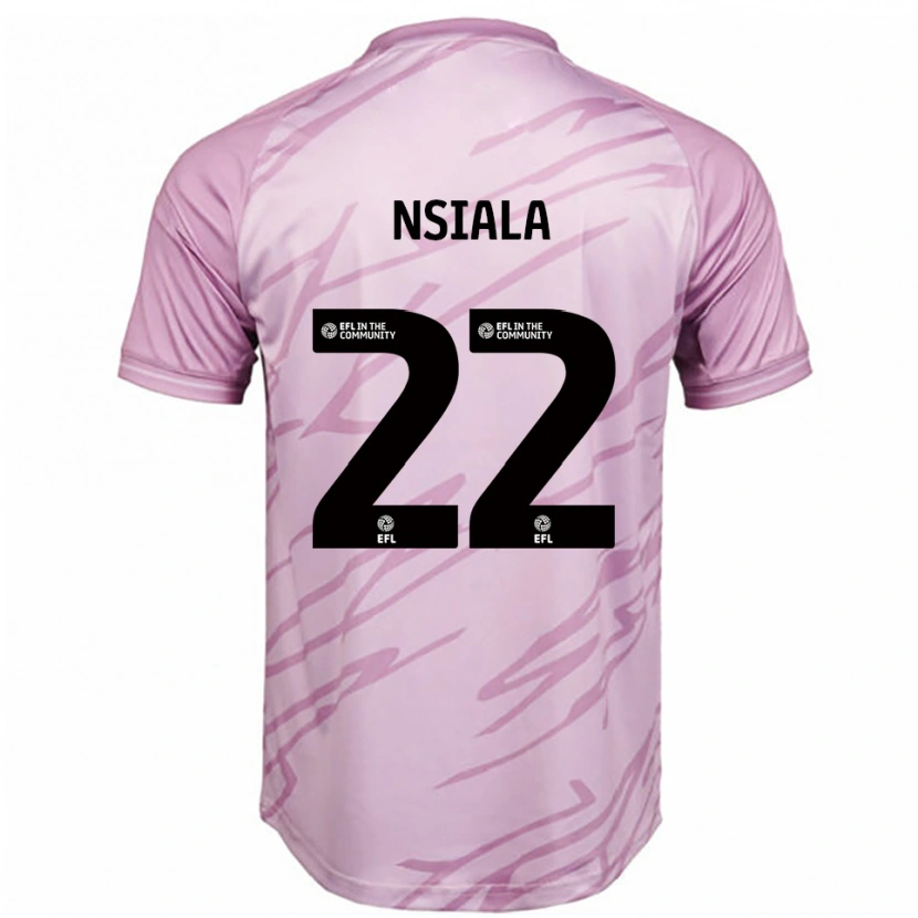 Danxen Kinderen Toto Nsiala #22 Roze Zwart Uitshirt Uittenue 2025/26 T-Shirt