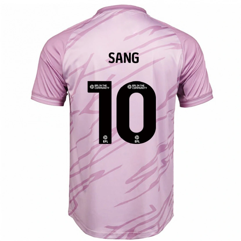 Danxen Kinderen Tom Sang #10 Roze Zwart Uitshirt Uittenue 2025/26 T-Shirt