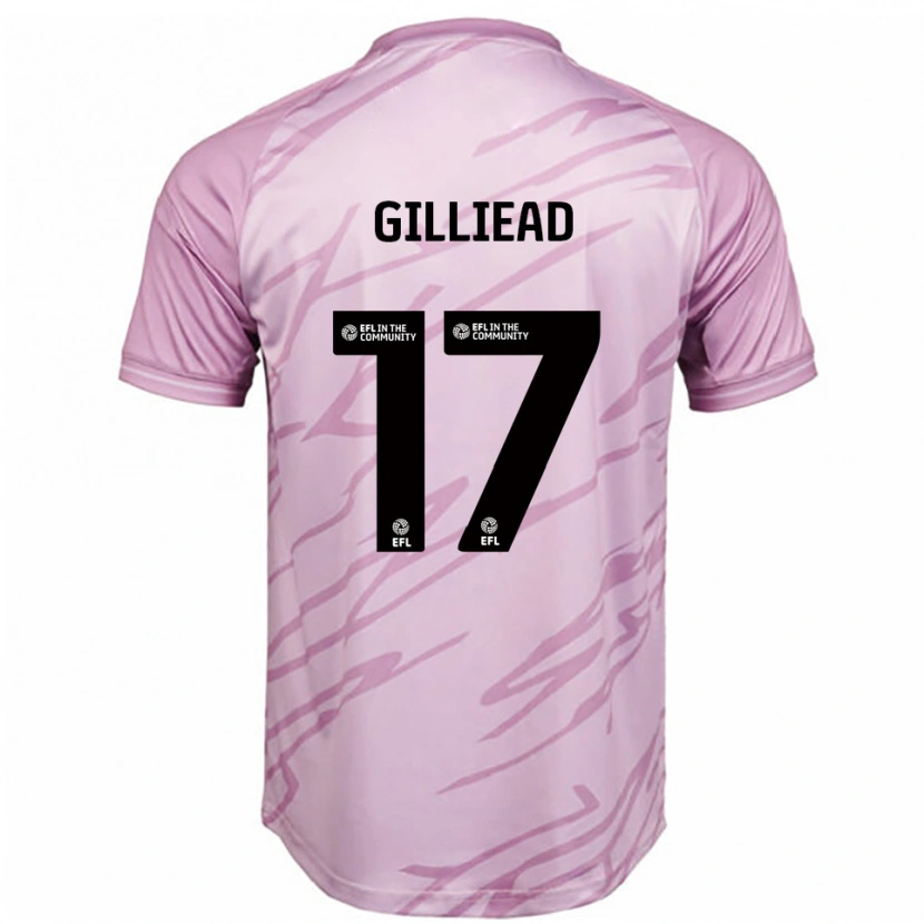 Danxen Kinderen Alex Gilliead #17 Roze Zwart Uitshirt Uittenue 2025/26 T-Shirt
