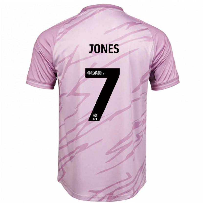 Danxen Kinderen Maddie Jones #7 Roze Zwart Uitshirt Uittenue 2025/26 T-Shirt