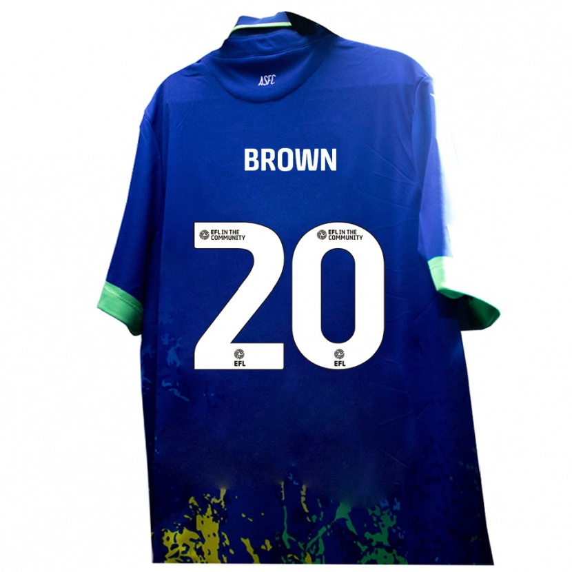 Danxen Kinderen Charlie Brown #20 Blauw Geel Uitshirt Uittenue 2025/26 T-Shirt