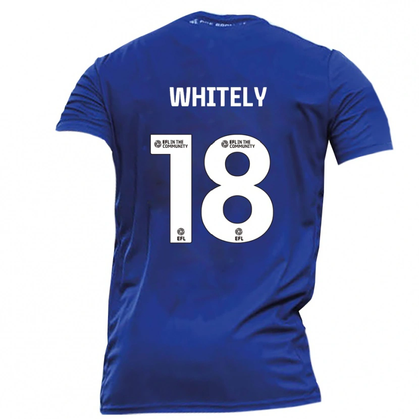 Danxen Kinderen Corey Whitely #18 Blauw Wit Uitshirt Uittenue 2025/26 T-Shirt