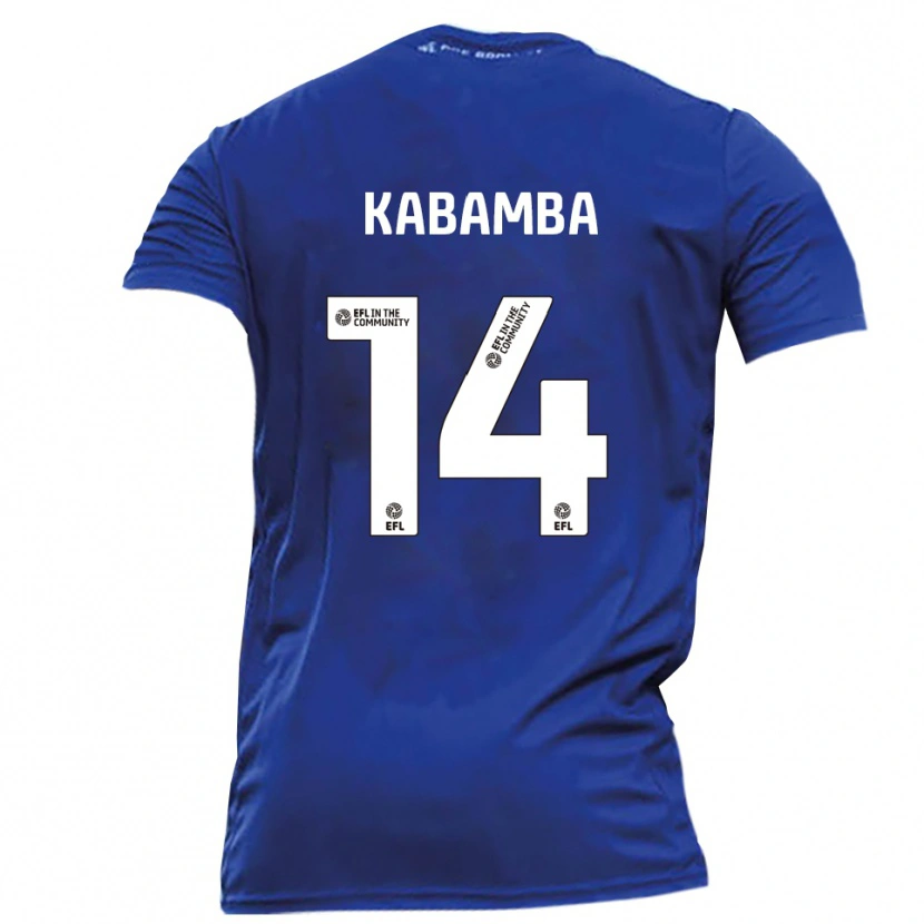 Danxen Kinderen Nicke Kabamba #14 Blauw Wit Uitshirt Uittenue 2025/26 T-Shirt