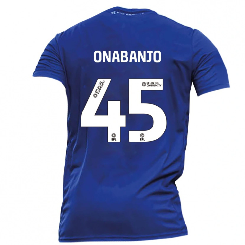 Danxen Kinderen Remi Onabanjo #45 Blauw Wit Uitshirt Uittenue 2025/26 T-Shirt