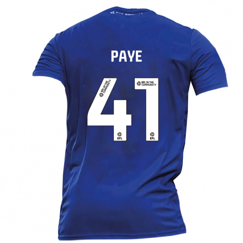 Danxen Kinderen Charlie Paye #41 Blauw Wit Uitshirt Uittenue 2025/26 T-Shirt