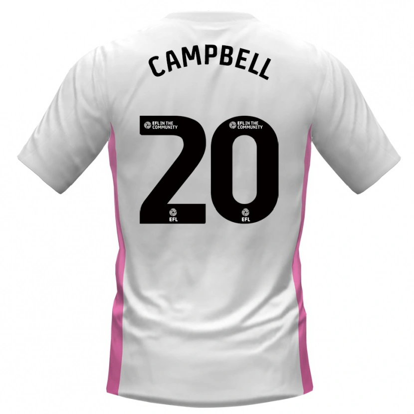 Danxen Kinderen Vontae Daley-Campbell #20 Wit Rood Uitshirt Uittenue 2025/26 T-Shirt