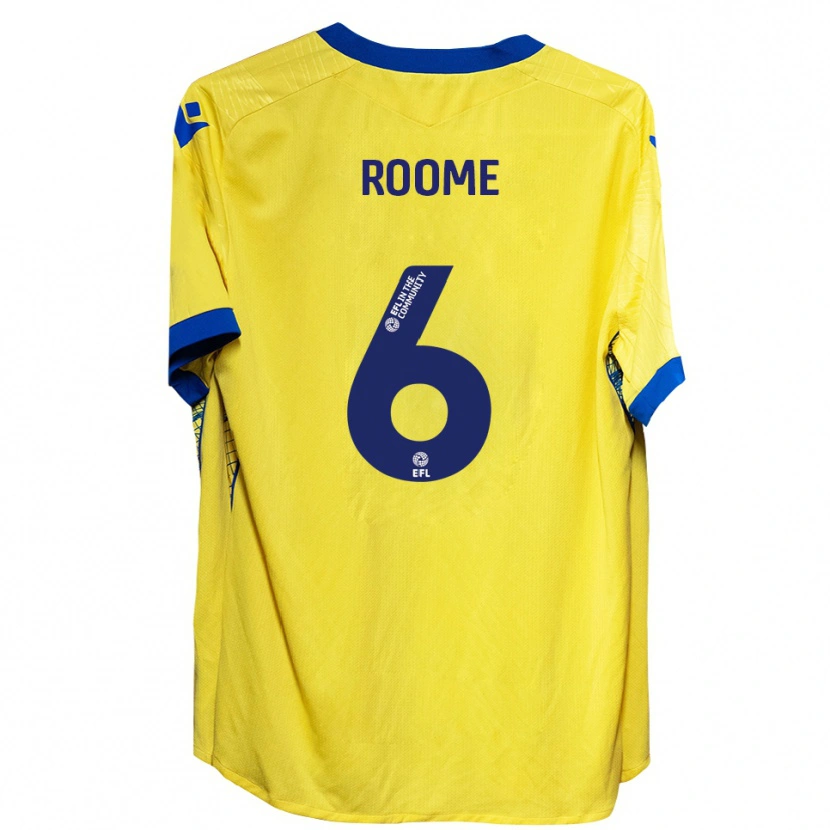 Danxen Kinderen Tahlia Roome #6 Geel Blauw Uitshirt Uittenue 2025/26 T-Shirt