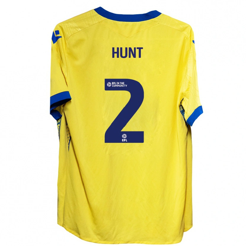 Danxen Kinderen Rob Hunt #2 Geel Blauw Uitshirt Uittenue 2025/26 T-Shirt
