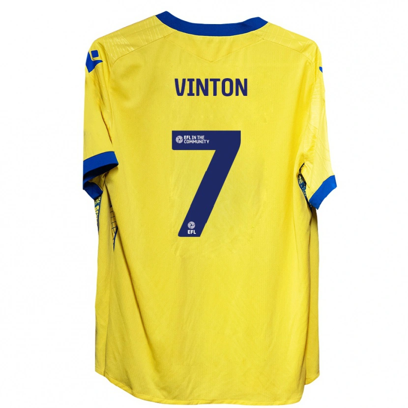 Danxen Kinderen Ruby Vinton #7 Geel Blauw Uitshirt Uittenue 2025/26 T-Shirt