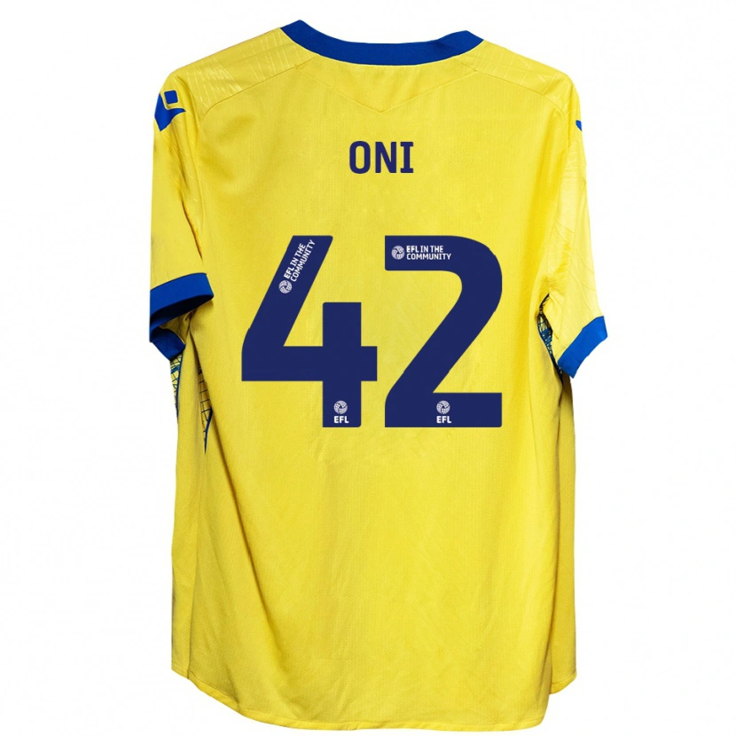Danxen Kinderen Milton Oni #42 Geel Blauw Uitshirt Uittenue 2025/26 T-Shirt