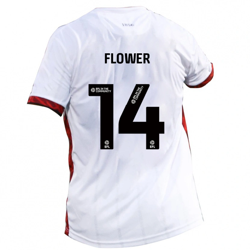 Danxen Kinderen Louis Flower #14 Wit Rood Zwart Uitshirt Uittenue 2025/26 T-Shirt