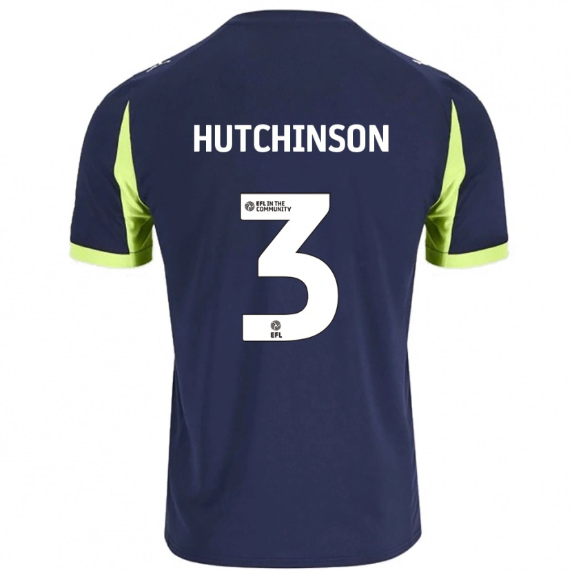Danxen Kinderen Reece Hutchinson #3 Marine Fluorescerend Groen Uitshirt Uittenue 2025/26 T-Shirt