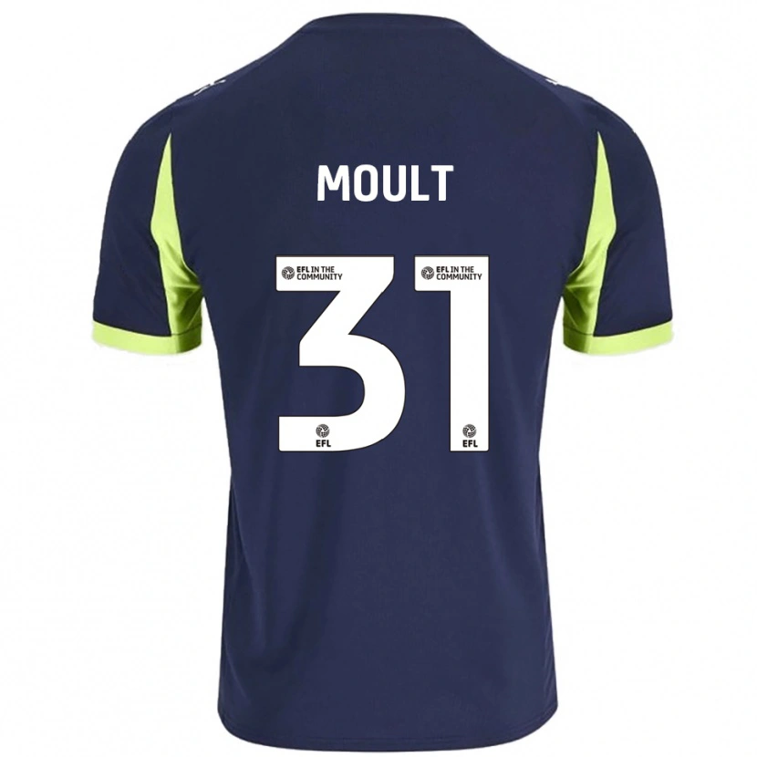 Danxen Kinderen Louis Moult #31 Marine Fluorescerend Groen Uitshirt Uittenue 2025/26 T-Shirt