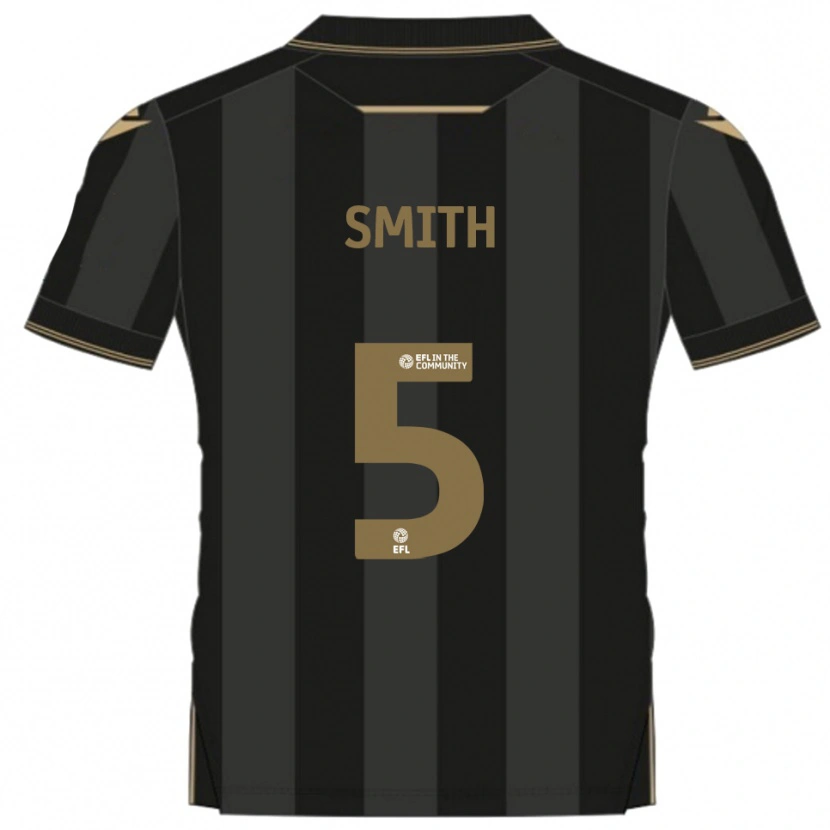 Danxen Kinderen Andy Smith #5 Zwart Goud Uitshirt Uittenue 2025/26 T-Shirt