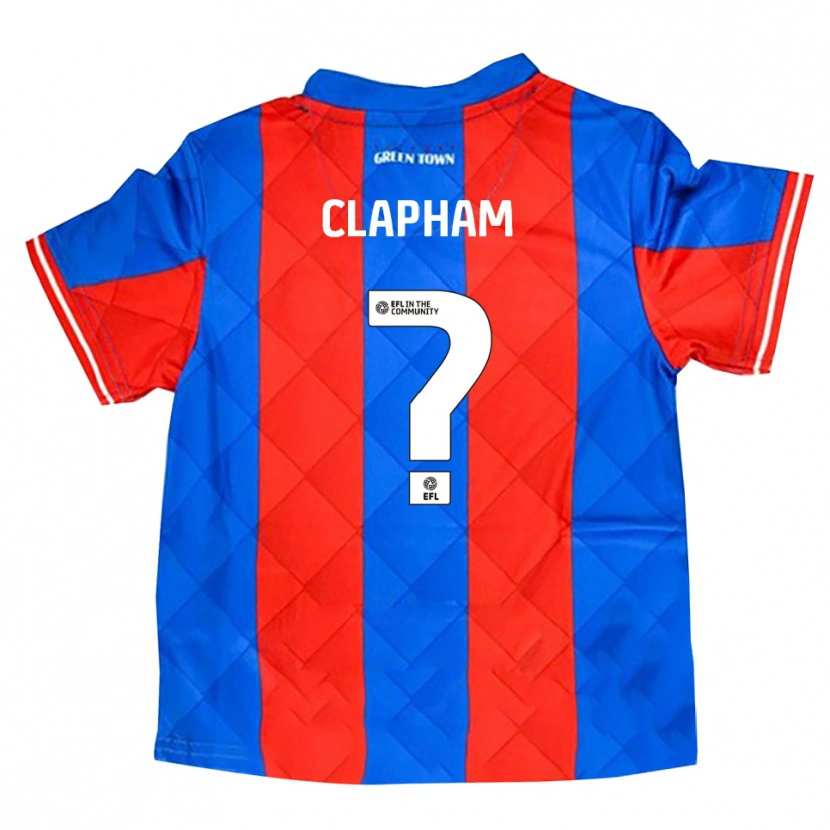 Danxen Kinderen Hermione Clapham #0 Blauw Rood Wit Uitshirt Uittenue 2025/26 T-Shirt