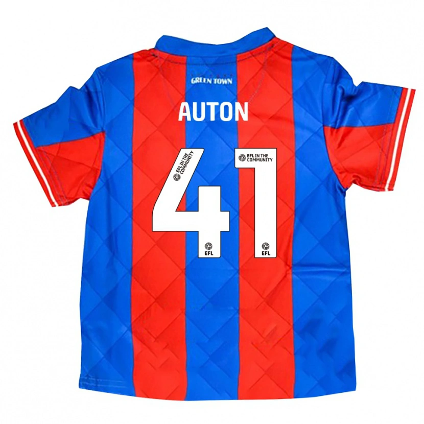 Danxen Kinderen Sebastian Auton #41 Blauw Rood Wit Uitshirt Uittenue 2025/26 T-Shirt