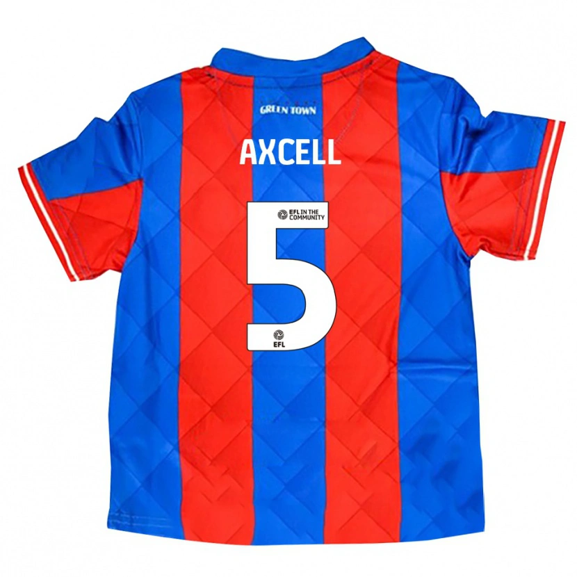 Danxen Kinderen Finley Axcell #5 Blauw Rood Wit Uitshirt Uittenue 2025/26 T-Shirt