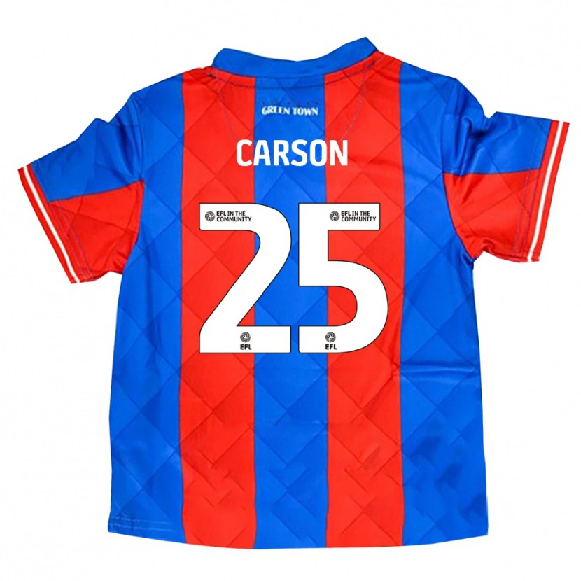 Danxen Kinderen Matty Carson #25 Blauw Rood Wit Uitshirt Uittenue 2025/26 T-Shirt