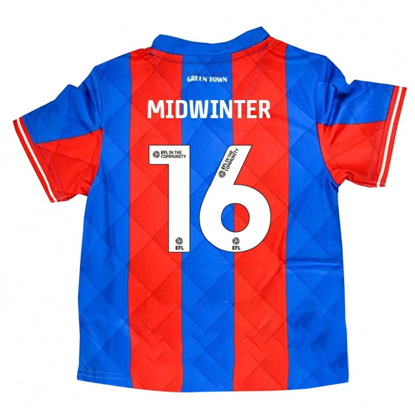 Danxen Kinderen Carlo Midwinter #16 Blauw Rood Wit Uitshirt Uittenue 2025/26 T-Shirt