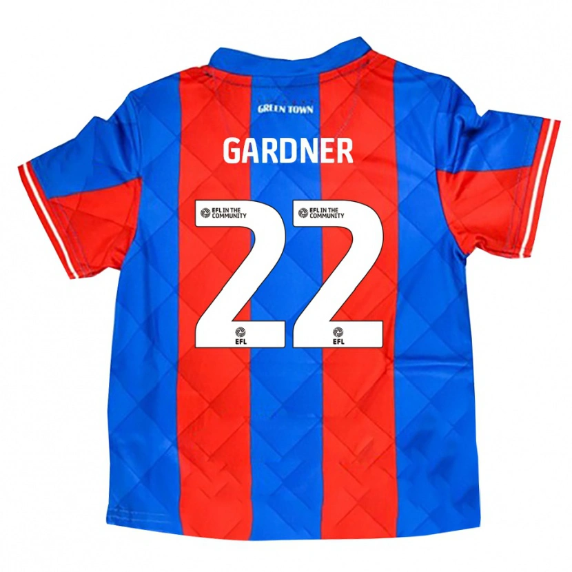 Danxen Kinderen Cameron Gardner #22 Blauw Rood Wit Uitshirt Uittenue 2025/26 T-Shirt