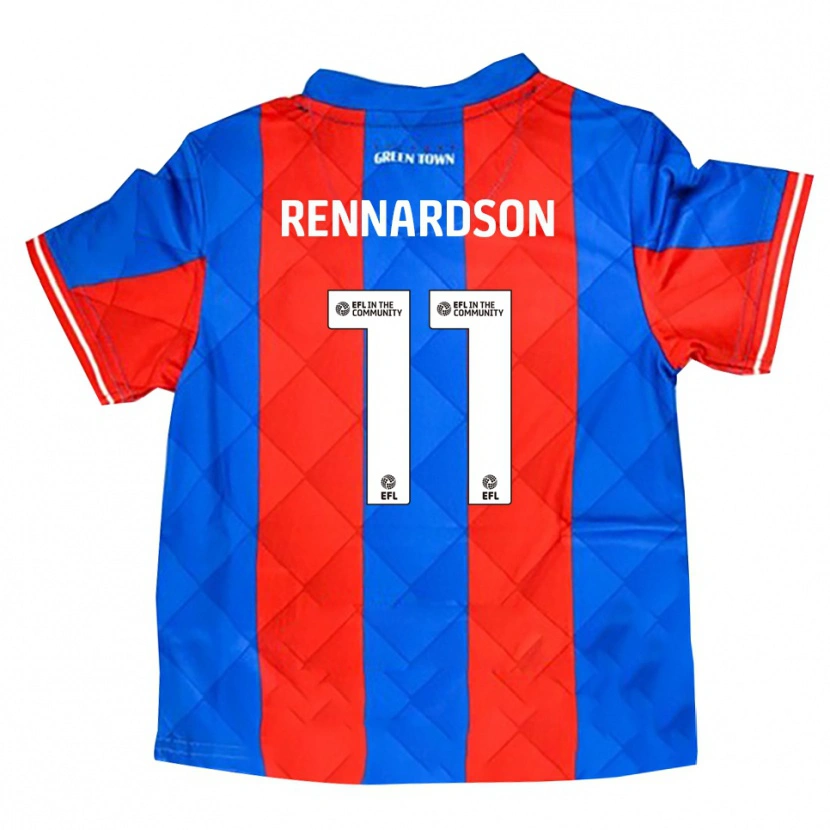 Danxen Kinderen Tom Rennardson #11 Blauw Rood Wit Uitshirt Uittenue 2025/26 T-Shirt