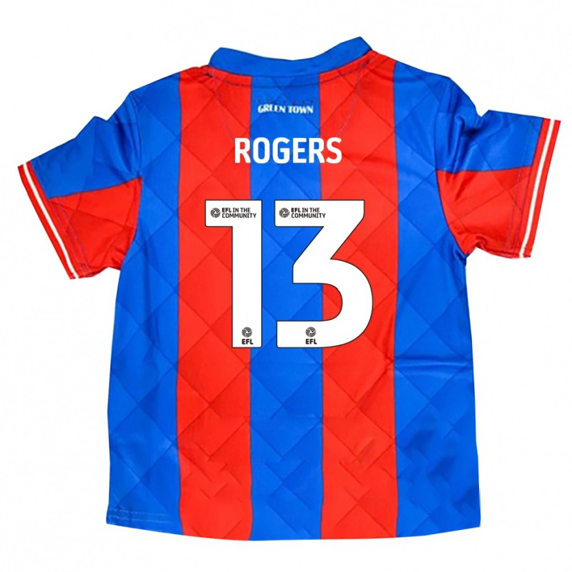 Danxen Kinderen Hayden Rogers #13 Blauw Rood Wit Uitshirt Uittenue 2025/26 T-Shirt