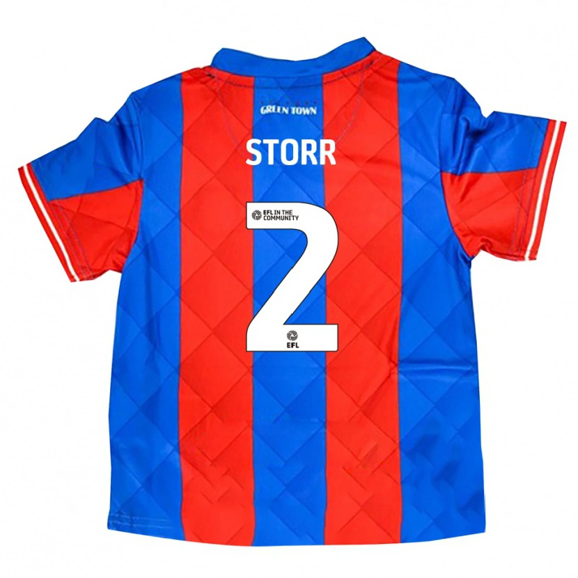 Danxen Kinderen Callum Storr #2 Blauw Rood Wit Uitshirt Uittenue 2025/26 T-Shirt