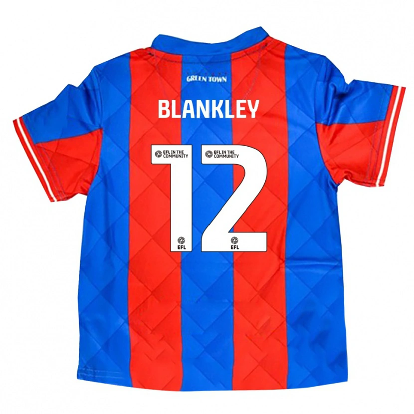 Danxen Kinderen Jaxon Blankley #12 Blauw Rood Wit Uitshirt Uittenue 2025/26 T-Shirt